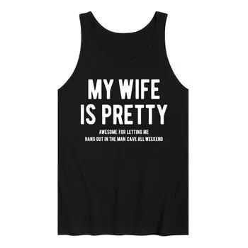 Мужская майка My Wife Man Cave Tank Licensed Character