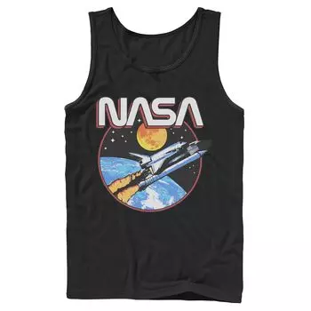 Мужская майка NASA с космическим рисунком в стиле ретро Licensed Character