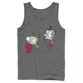 Мужская майка Nickelodeon Invader Zim Walking Gir Fire Hydrant с портретом и графикой