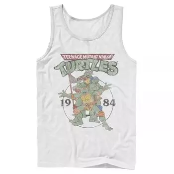 Мужская майка Nickelodeon nage Mutant Ninja Turtles Classic Circle 1984 года Licensed Character