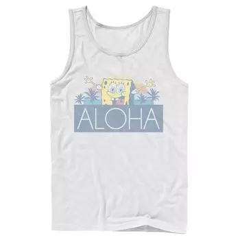 Мужская майка Nickelodeon SpongeBob SquarePants Aloha Vintage Sunset Licensed Character