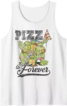 Мужская майка Nickelodeon Teenage Mutant Ninja Turtles Pizza Forever, белый