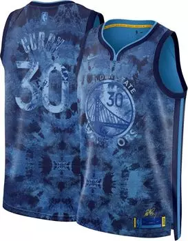 Мужская майка Nike Golden State Warriors Blue Steph Curry #30 Dri-FIT Swingman