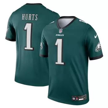 Мужская майка Nike Jalen Hurts Midnight Green Philadelphia Eagles Legend, цвет Eag Green