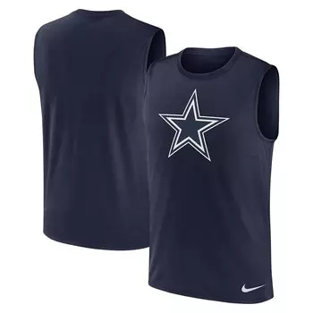 Мужская майка Nike Navy Dallas Cowboys Blitz Legend Muscle Perform, цвет Cow Navy