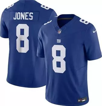 Мужская майка Nike New York Giants Daniel Jones #8 Royal Vapor Limited