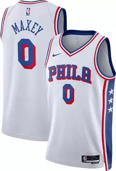 Мужская майка Nike Philadelphia 76ers Tyrese Maxey #0 Association