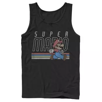 Мужская майка Nintendo Super Mario Retro Rainbow с радугой Licensed Character