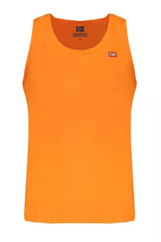 Мужская майка Norway 1963 хлопковая с логотипом бренда, оранжевый