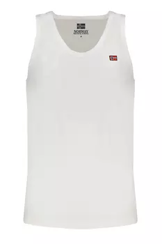 Мужская майка Norway 1963 хлопковая с логотипом бренда, белый