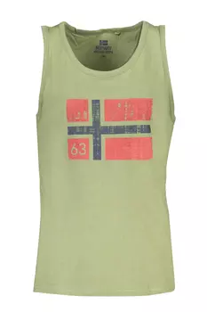 Мужская майка Norway 1963 хлопковая с принтом, зеленый