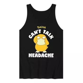 Мужская майка от головной боли Pokemon Psyduck Licensed Character