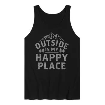 Мужская майка Outdoor Is My Happy Place Licensed Character