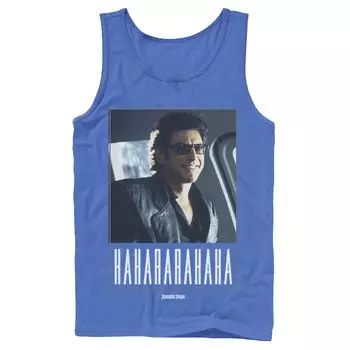 Мужская майка «Парк Юрского периода» Ian Malcolm Hahararahaha Licensed Character