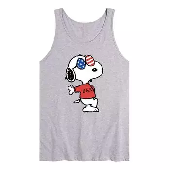 Мужская майка Peanuts Americana Snoopy Cool Tank Licensed Character