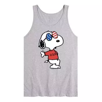 Мужская майка Peanuts Americana Snoopy Cool Tank Licensed Character