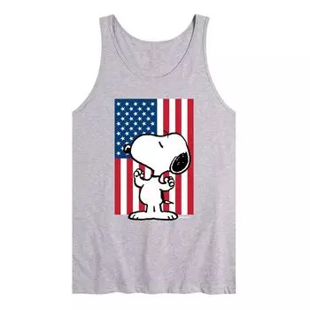 Мужская майка Peanuts Snoopy с флагом США Licensed Character