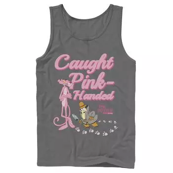 Мужская майка Pink Panther поймана с розовыми руками Licensed Character