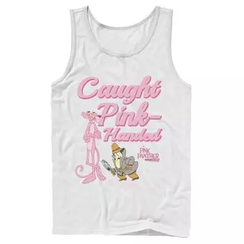 Мужская майка Pink Panther поймана с розовыми руками Licensed Character