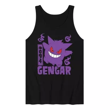 Мужская майка Pokemon Gengar Licensed Character, черный