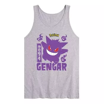 Мужская майка Pokemon Gengar Licensed Character, серый