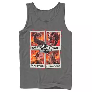 Мужская майка Polaroids Jurassic World Two Dino Vacation Licensed Character