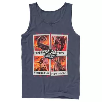 Мужская майка Polaroids Jurassic World Two Dino Vacation Licensed Character
