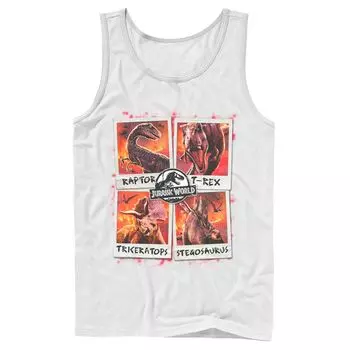 Мужская майка Polaroids Jurassic World Two Dino Vacation Licensed Character