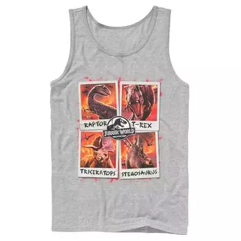 Мужская майка Polaroids Jurassic World Two Dino Vacation Licensed Character
