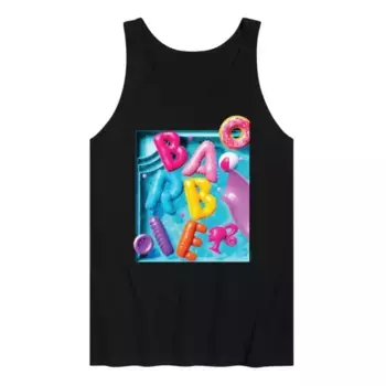 Мужская майка-пончик для летнего отдыха у бассейна Barbie, черный