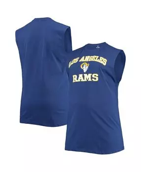 Мужская майка Royal Los Angeles Rams Big and Tall Muscle Profile