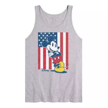 Мужская майка с американским флагом Disney's Mickey Mouse Licensed Character