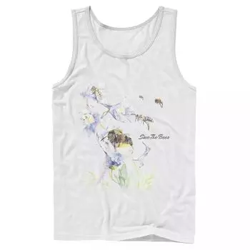 Мужская майка с цветочным принтом ко Дню Земли Save The Bees Licensed Character