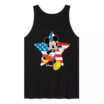 Мужская майка с флагом США Disney's Mickey Mouse Licensed Character