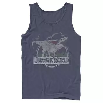 Мужская майка с графическим логотипом и логотипом Jurassic World T-Rex Dinosaurs Licensed Character