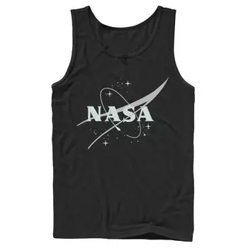 Мужская майка с графическим логотипом NASA Simple Streaks и Stars Licensed Character