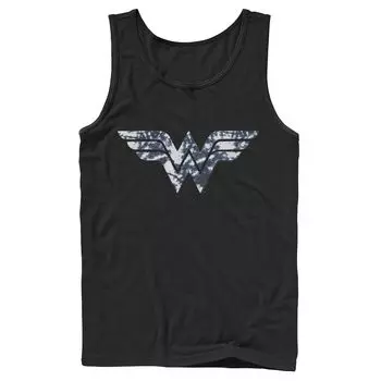 Мужская майка с графическим рисунком и логотипом DC Comics Wonder Woman, синяя тай-дай Licensed Character