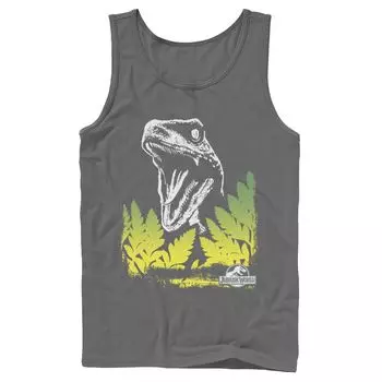 Мужская майка с графическим рисунком Jurassic World Raptor Roaring Behind Busches Licensed Character