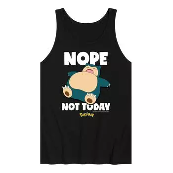 Мужская майка с графическим рисунком Nintendo Pokmon Snorlax Nope Not Today Licensed Character