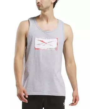 Мужская майка с графическим рисунком Reebok, серый
