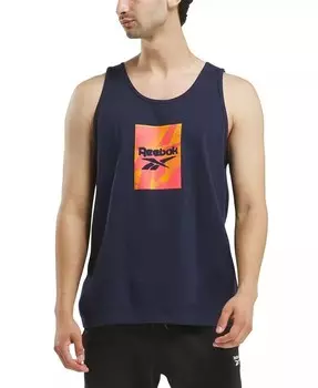Мужская майка с графическим рисунком Reebok, синий