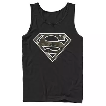 Мужская майка с камуфляжным логотипом DC Comics Superman Licensed Character