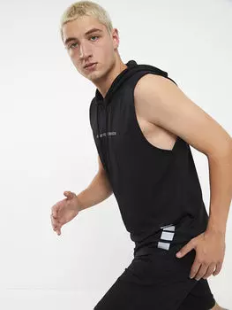 Мужская майка с капюшоном и принтом без рукавов Xside