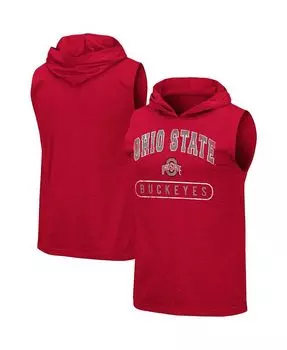 Мужская майка с капюшоном Scarlet Ohio State Buckeyes Varsity Varsity Colosseum, красный