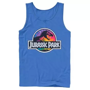 Мужская майка с классическим логотипом в стиле «Парк Юрского периода» Tie Dye Licensed Character