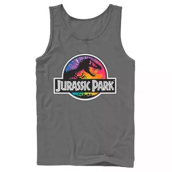 Мужская майка с классическим логотипом в стиле «Парк Юрского периода» Tie Dye Licensed Character