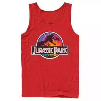 Мужская майка с классическим логотипом в стиле «Парк Юрского периода» Tie Dye Licensed Character