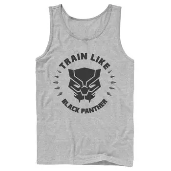Мужская майка с логотипом Black Panther в стиле Marvel Train Licensed Character