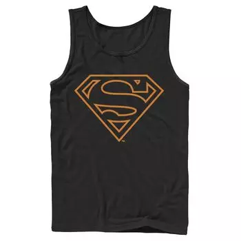 Мужская майка с логотипом DC Comics Superman оранжевого цвета Linae Art Licensed Character