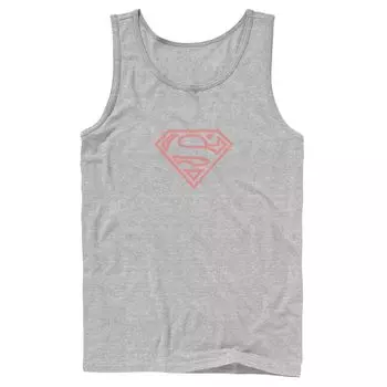 Мужская майка с логотипом DC Comics Superman Red Line Art Licensed Character
